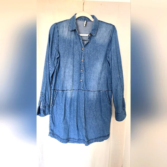 stradivarius | Dresses | Stradivarius Denim Mini Dress S | Poshmark